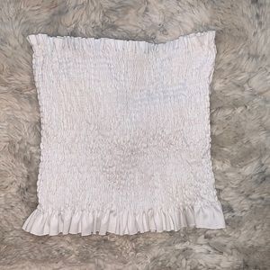 White Popcorn Tube Top